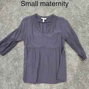 Purple Maternity Blouse